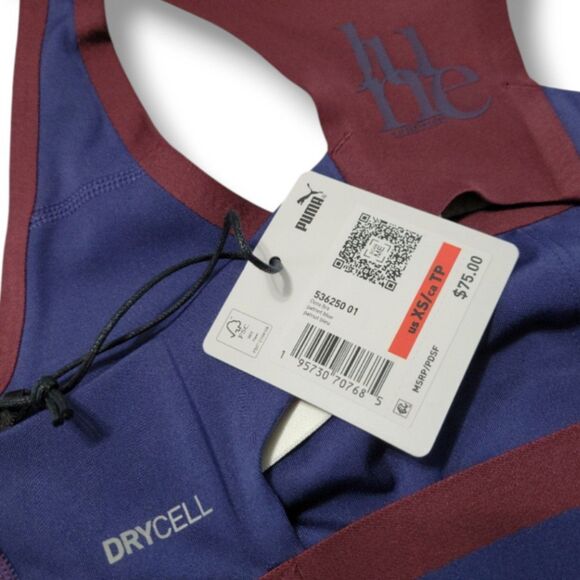 NWT New Puma Sports Bra Size XS Puma X June Ambrose Dora Bra Crop Top Jersey Top - Picture 6 of 6